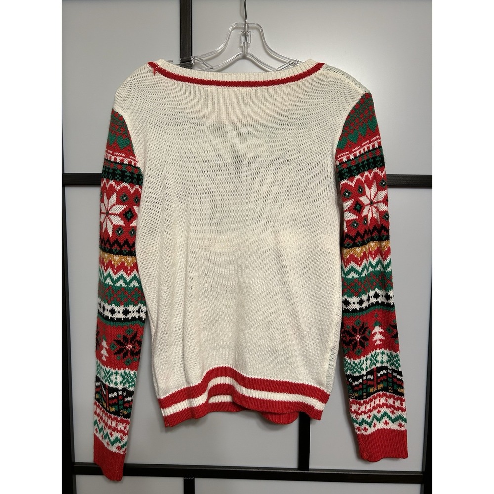 Christmas Sweater No Boundaries Size Adult Small 3-5 Festive Holiday - Picture 3 of 6